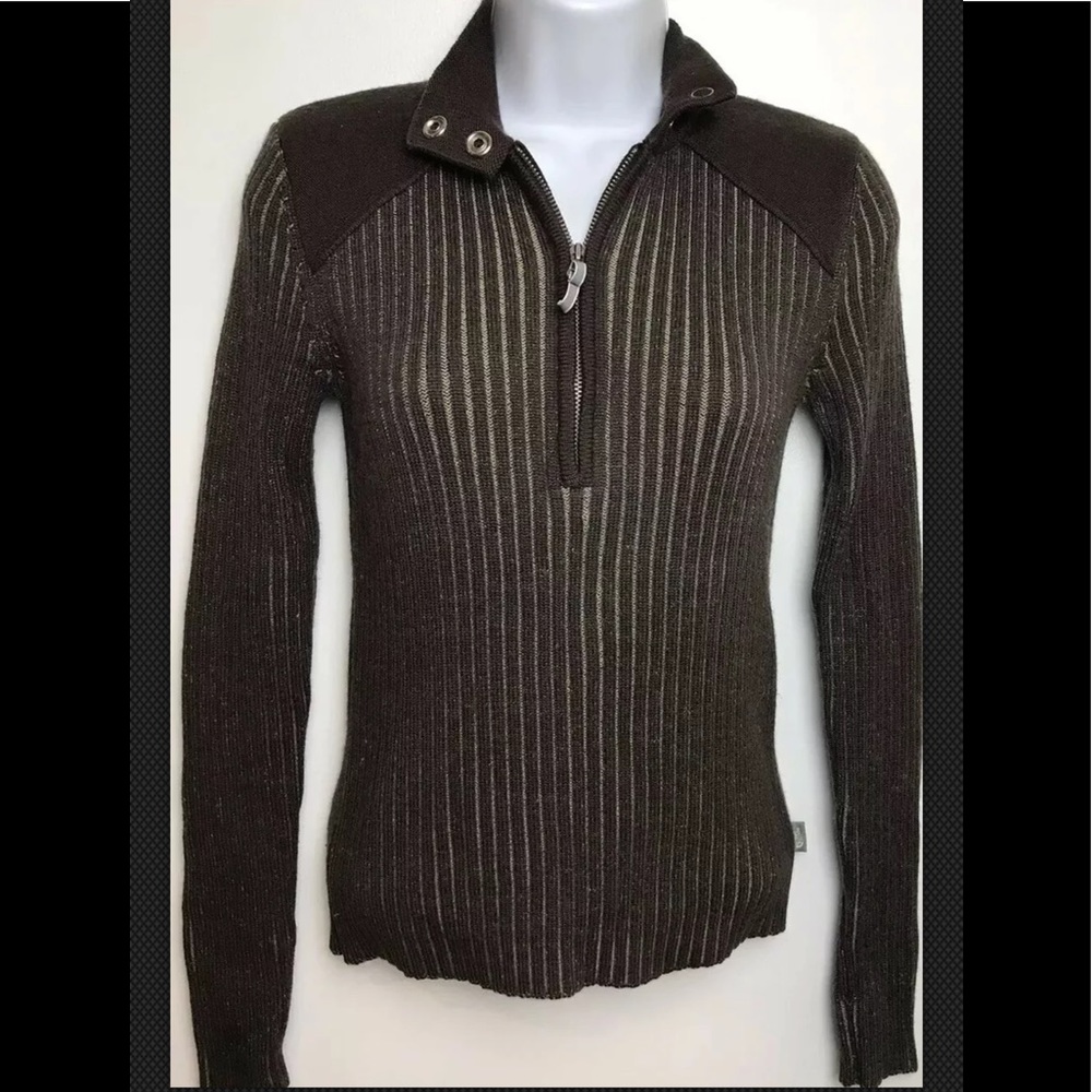 THE NORTH FACE Wool A5 Ribbed 1/4 Zip Pullover